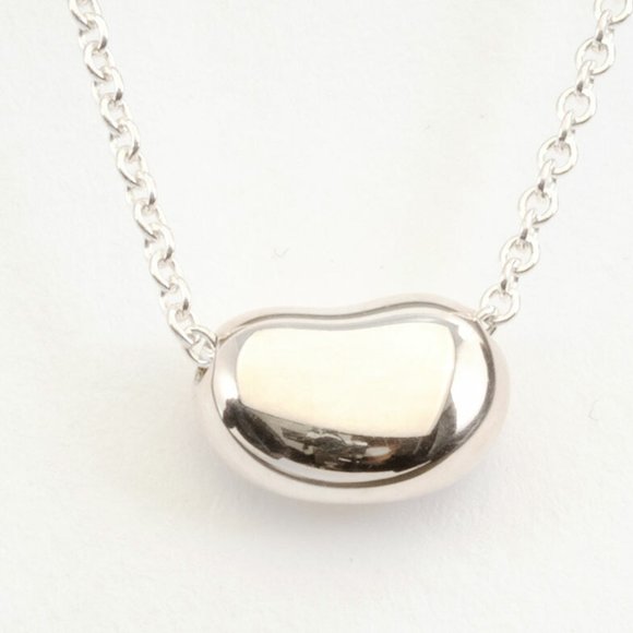 TIFFANY Authentic Silver Bean Necklace - Picture 4 of 10